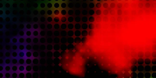 Тёмный Многоцветный Векторный Фон Пятнами Современная Абстрактная Иллюстрация Красочными Фигурами — стоковый вектор