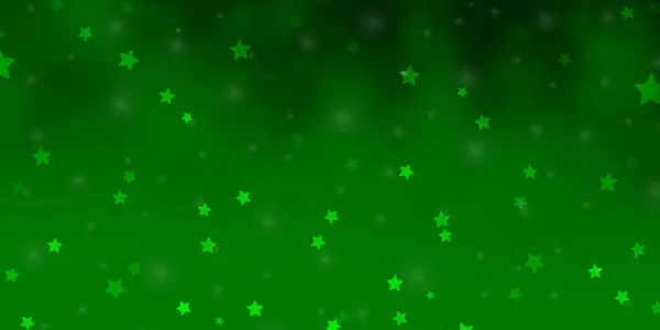 Textura Vectorial Verde Claro Con Hermosas Estrellas Ilustración Abstracta Geométrica — Archivo Imágenes Vectoriales