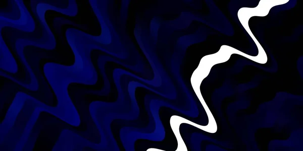 Modèle Vectoriel Bleu Foncé Avec Courbes — Image vectorielle