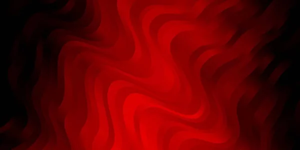 Fond Vectoriel Rouge Foncé Avec Des Lignes Courbées Illustration Colorée — Image vectorielle