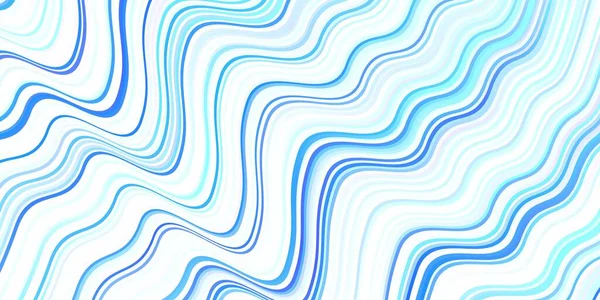 Luz Azul Fundo Vetorial Com Linhas Curvas Uma Ilustração Brilhante — Vetor de Stock