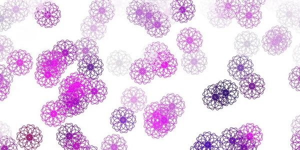 Light Purple Pink Vector Natural Backdrop Flowers Gradient Colorful Abstract — Stock Vector