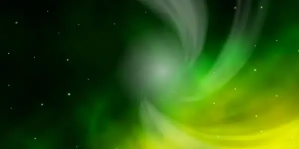 Verde Oscuro Plantilla Vector Rojo Con Estrellas Neón — Archivo Imágenes Vectoriales