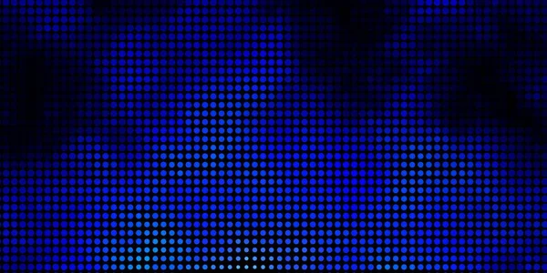 Donker Blauw Vector Patroon Met Bollen Glitter Abstracte Illustratie Met — Stockvector