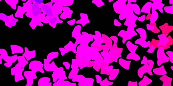 Donkerpaars Roze Vectorsjabloon Met Abstracte Vormen Eenvoudig Design Abstracte Stijl — Stockvector
