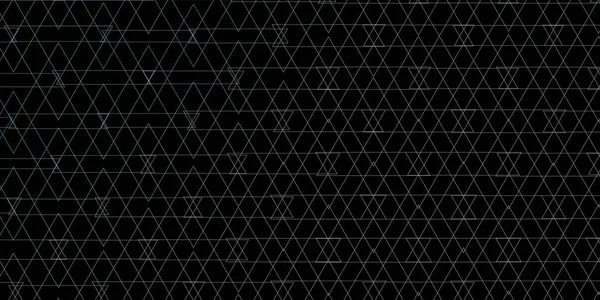 Dunkelblaue Vektorschablone Mit Kristallen Dreiecken Illustration Mit Einer Reihe Von — Stockvektor