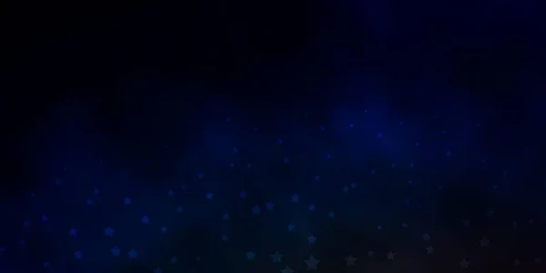 Mörkblå Gul Vektor Layout Med Ljusa Stjärnor Färgstark Illustration Med — Stock vektor