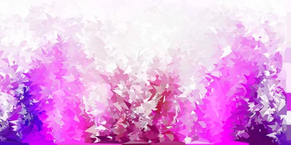 Fond Polygonal Violet Foncé Vecteur Rose Illustration Colorée Décorative Avec — Image vectorielle