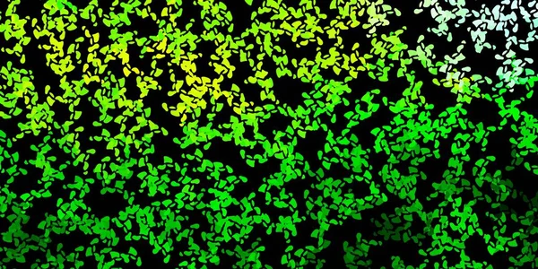 Темно Зелений Жовтий Векторний Шаблон Абстрактними Формами Колоритна Ілюстрація Простими — стоковий вектор