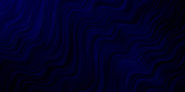 Dark Blue Vector Backdrop Curves — Stock Vector