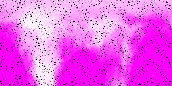 Licht Paars Roze Vector Geometrische Polygonale Lay Out Gradiënt Illustratie — Stockvector
