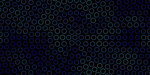 Fond Vectoriel Bleu Foncé Avec Des Cercles Illustration Abstraite Avec — Image vectorielle