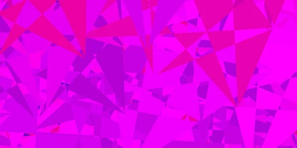 浅粉色 蓝色矢量背景与多边形 带有抽象的彩色三角形形状的说明 晋升模式 — 图库矢量图片