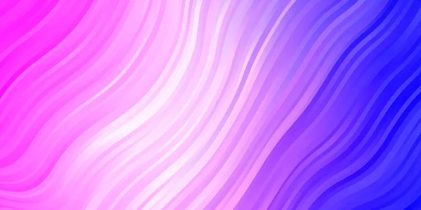 Licht Roze Blauwe Vector Achtergrond Met Wrange Lijnen Illustratie Abstracte — Stockvector