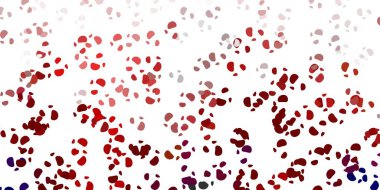 Rastgele biçimlerde açık kırmızı vektör arkaplanı. Basit bir şekilde gradyan olan renkli soyut biçimler. Web siteniz için basit illüstrasyon.