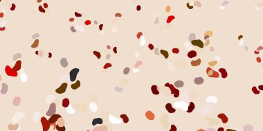 Karmaşık şekilli hafif turuncu vektör arkaplanı. Basit bir şekilde gradyan olan renkli soyut biçimler. Duvar kağıdı seti için zarif tasarım.