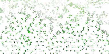 Soyut şekilli açık yeşil vektör şablonu. Basit bir şekilde gradyan olan renkli soyut biçimler. Web siteniz için basit illüstrasyon.