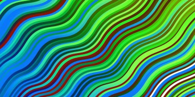 Eğri çizgileri olan koyu renkli vektör arkaplanı. Soyut ve eğri çizgilerle renkli çizimler. Terfileriniz için akıllı tasarım.