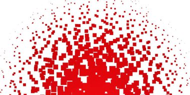 Dikdörtgenli açık kırmızı vektör arkaplanı.