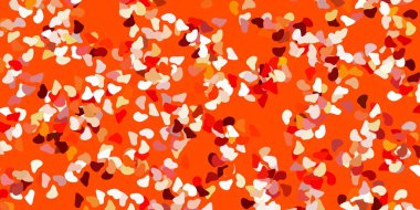 Rastgele biçimlerde Light Orange vektör arkaplanı. Basit bir şekilde gradyan olan renkli soyut biçimler. Cep telefonları için arka plan.