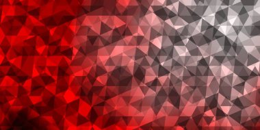 Koyu turuncu vektör desenli ve çokgen. Üçgenli soyut gradyan çizimi. İniş sayfaları için şablon.