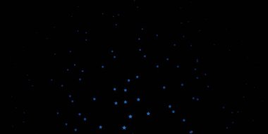 Renkli yıldızlı koyu mavi vektör arkaplanı.