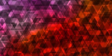 Açık mavi, çizgileri ve üçgenleri olan sarı vektör düzeni. Basit formda soyut biçimdeki üçgenler. Terfileriniz için tasarım.