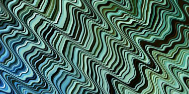 Açık Mavi, eğri çizgileri olan yeşil vektör şablonu.