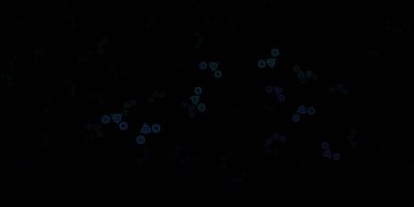 Koyu mavi, özel işaretli yeşil vektör şablonu. Gotik eğilimli soyut illüstrasyon. En iyi tasarım Cadılar Bayramı olayları.