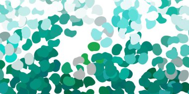 Soyut şekilli açık yeşil vektör şablonu. Basit gradyan şekilli renkli bir çizim. Cep telefonları için arka plan.