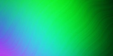 Açık Pembe, kıvrımlı yeşil vektör şablonu.