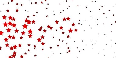 Parlak yıldızlı koyu turuncu vektör düzeni.