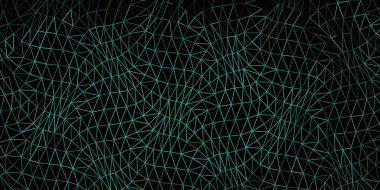 Koyu yeşil vektör eğimli çokgen dokusu. Zarif eğimli üçgenli soyut illüstrasyon. Tasarımlarınız için örnek.