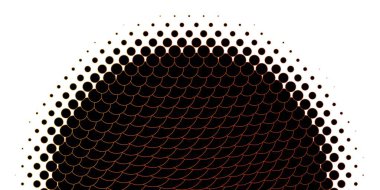 Dairesel şekilli Açık Turuncu vektör düzeni.