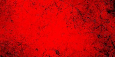 Daire şekilli koyu kırmızı vektör düzeni. Basit gradyan arkaplandaki soyut renkli diskler. Duvar kağıtları, perdeler için desen.