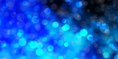 Dairesel ışık Mavisi vektör arkaplanı. Renkli çember şekilli modern soyut illüstrasyon. Duvar kağıtları, perdeler için desen.