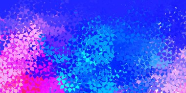 Üçgen şekilli ışık çok renkli vektör şablonu. Üçgen şekilleri soyut bir şekilde renk değişimine sahiptir. Duvar kağıtlarınız için tasarım.