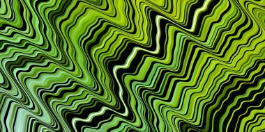 Açık yeşil, wry çizgileri olan sarı vektör düzeni. Eğri çizgileri olan renkli çizimler. Cep telefonları için şablon.