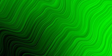 Açık yeşil çizgili vektör dokusu. Soyut ve eğri çizgilerle renkli çizimler. Web siteleri, iniş sayfaları için desen.