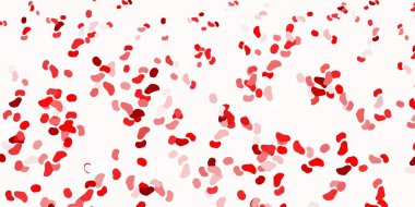 Kaotik şekilli açık kırmızı vektör arkaplanı. Basit gradyan şekilli renkli bir çizim. İşiniz için akıllı tasarım.