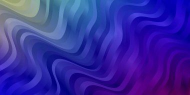 Çizgileri olan ışık çok renkli vektör arkaplanı. Renkli çizgilerle dairesel çizimler. Web siteleri, iniş sayfaları için desen.