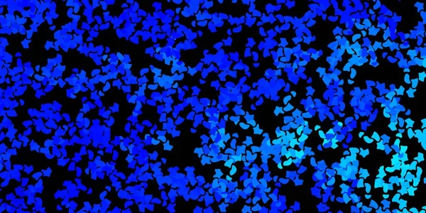 Ciemnoniebieskie Tło Wektora Chaotycznych Kształtach Kolorowe Abstrakcyjne Formy Gradientem Prostym — Wektor stockowy