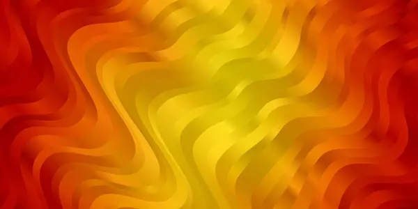 曲線を持つライトオレンジベクトルテンプレート — ストックベクタ