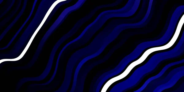 Dark Blue Vector Template Wry Lines — Stock Vector