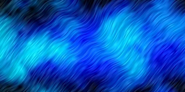 Bleu Foncé Fond Vectoriel Vert Avec Lignes Courbées — Image vectorielle
