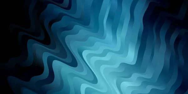 Plantilla Vectorial Azul Oscuro Con Curvas Ilustración Abstracta Con Líneas — Vector de stock