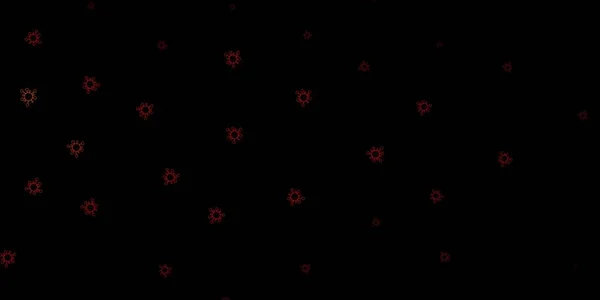Темно Красная Желтая Векторная Текстура Болезнетворными Сифилисами Умная Иллюстрация Коварными — стоковый вектор