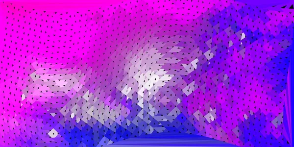Modèle Triangle Abstrait Vectoriel Rose Clair Bleu Nouvelle Illustration Colorée — Image vectorielle