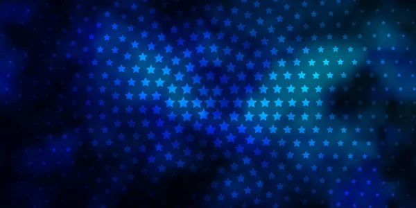 Fondo Vector Azul Oscuro Con Estrellas Colores — Archivo Imágenes Vectoriales