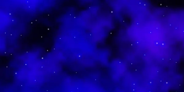 Mörk Lila Vektor Bakgrund Med Färgglada Stjärnor — Stock vektor